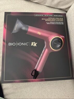 Bio Ionic 10X Ultralight Speed Dryer - velvet red color ✨NEW✨ super fancy